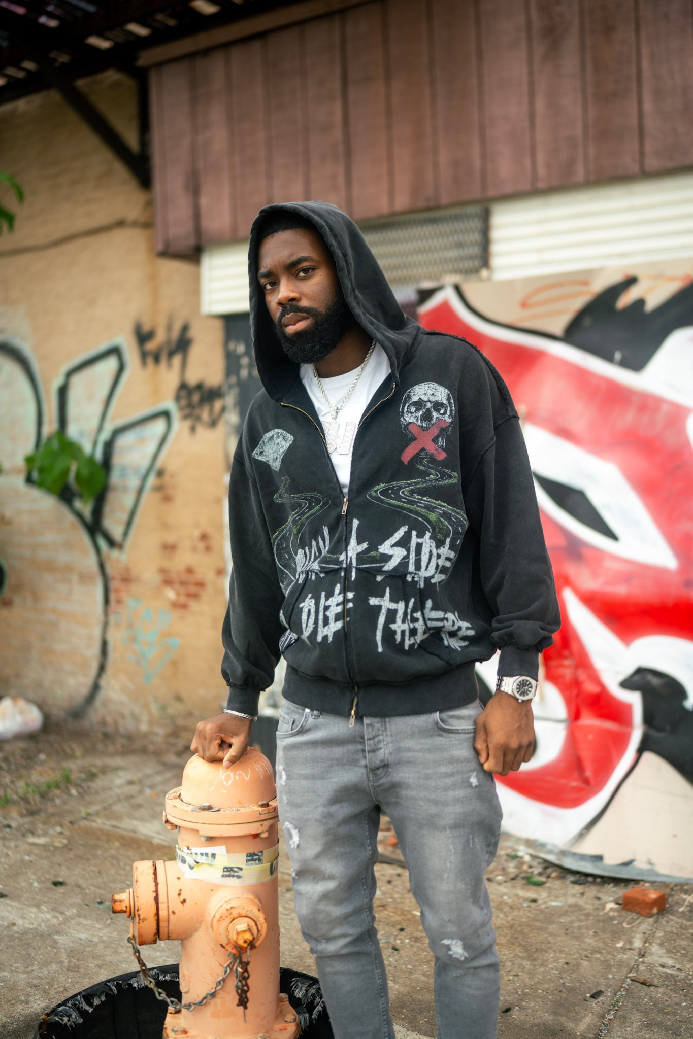 “Pick A Side” Vintage Washed Hoodie