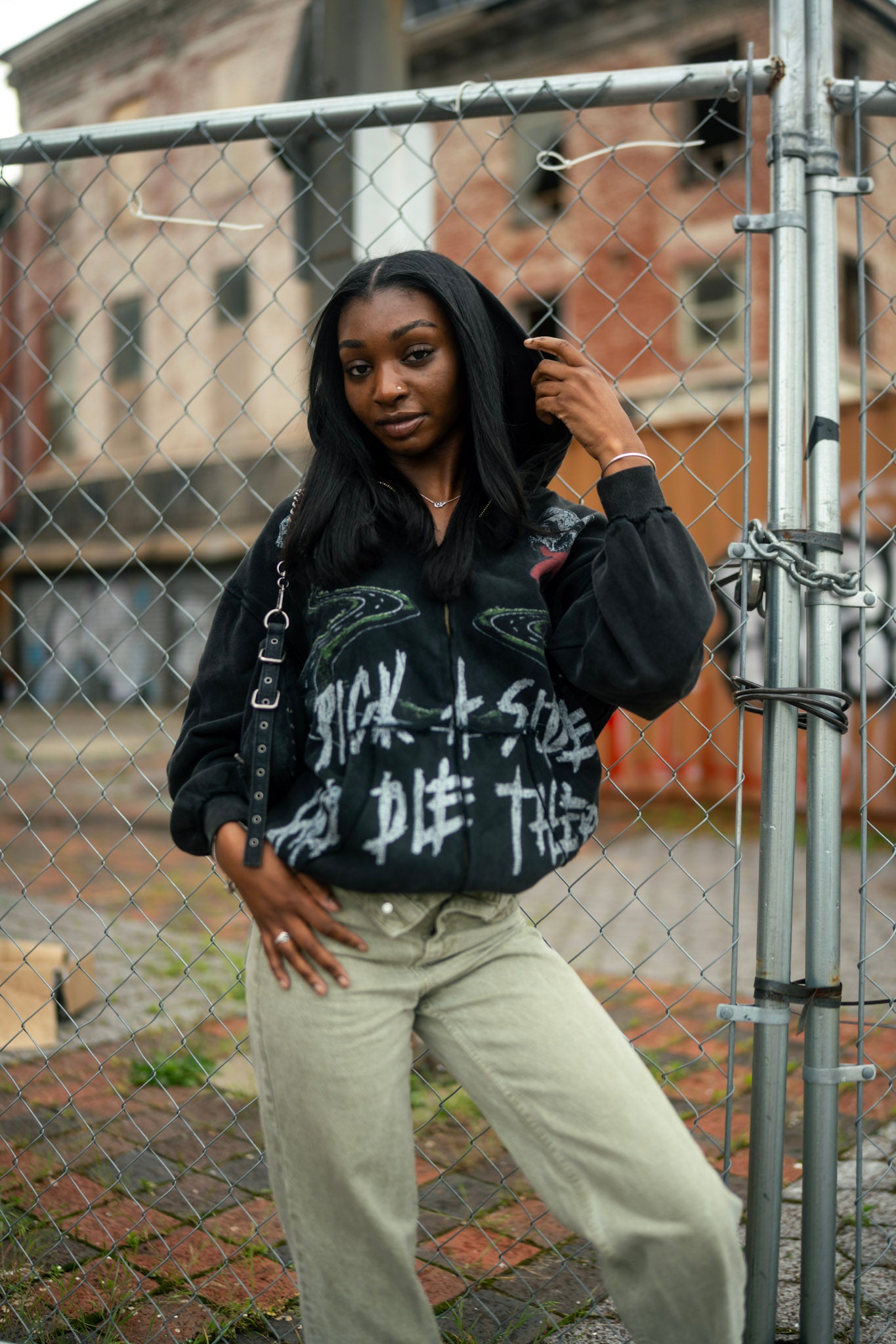 “Pick A Side” Vintage Washed Hoodie